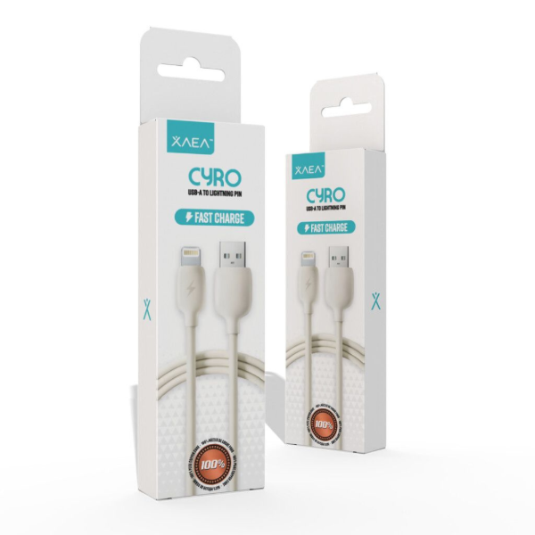Producto - Cable USB Lightning CYRO XAEA Premium Carga Segura Ignífugo