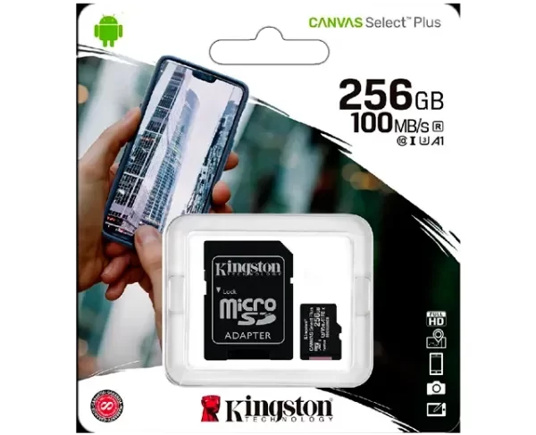 Producto - Tarjeta de memoria Kingston SDCS2SP Canvas Select Plus con adaptador SD 256GB