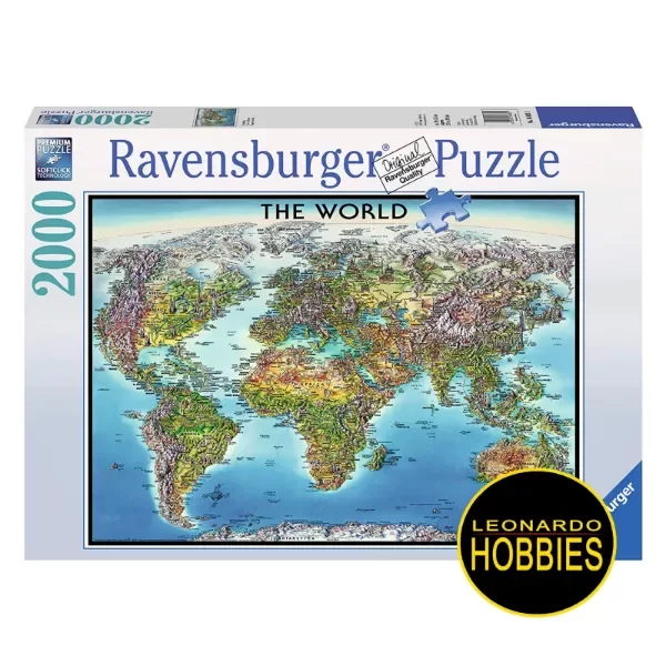 Producto - Mapamundi Geográfico 2000 Piezas Ravensburger 16683
