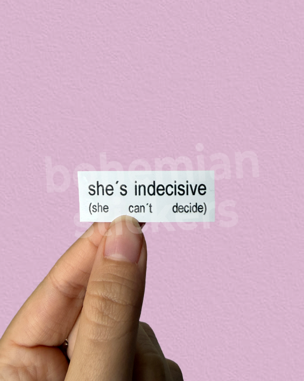 Producto - SHES INDICESIVE - Sticker Individual de Justin Bieber