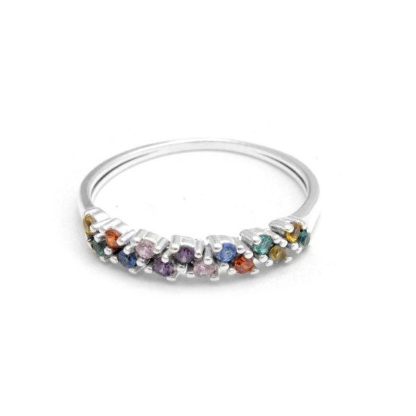 Producto - Anillo Ovalo Combinado Multicolor