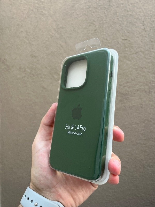 Producto - Silicone 14 pro verde oscuro
