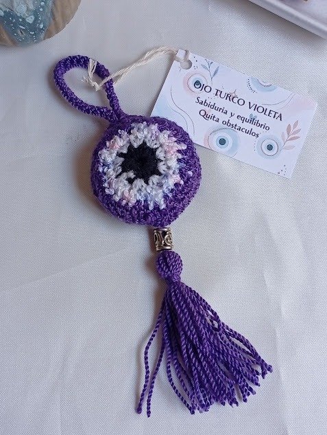 Producto - Colgante ojo turco violeta