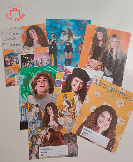 Producto - Combo 6 caratulas escolares Margarita