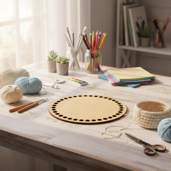 Producto - Base Totora Redonda 30 cm x 10 unidades