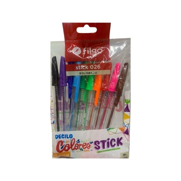 Producto - Lapiceras de colores Filgo x10