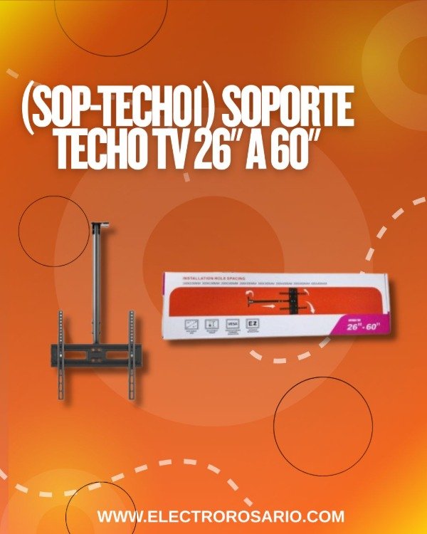 Producto - (SOP-TECH01) SOPORTE TECHO TV 26" A 60"