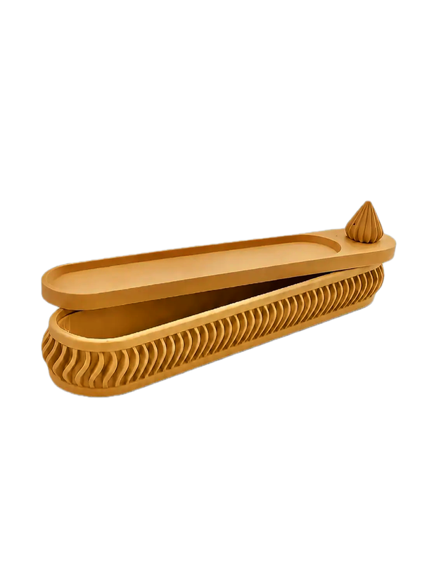 Producto - Porta Incienso con Compartimento de Guardado - Quemador de Incienso 2 en 1 - 0
