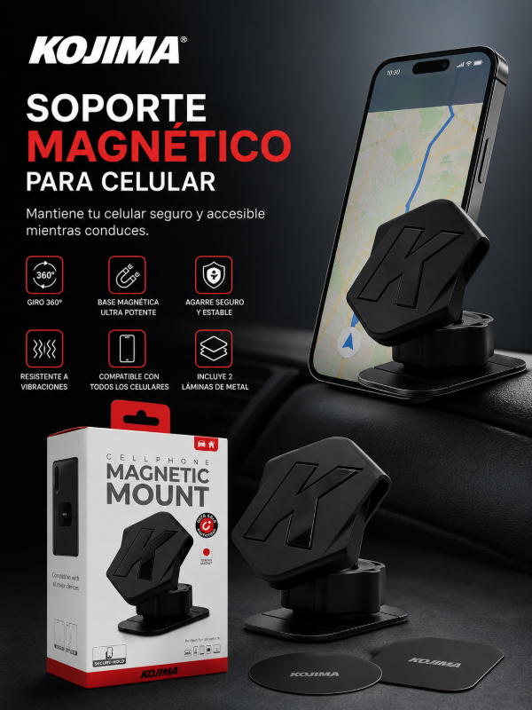 Producto - Soporte Magnético Celular Kojima V1 Giro 360