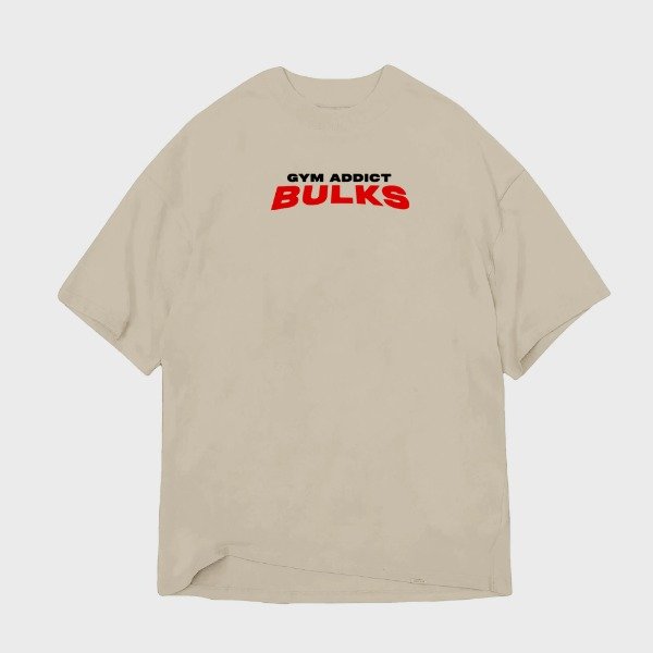 Producto - Bulks Remera Oversized AddictGym Beige