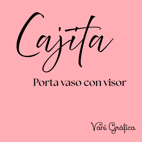 Producto - Cajita portavaso con visor