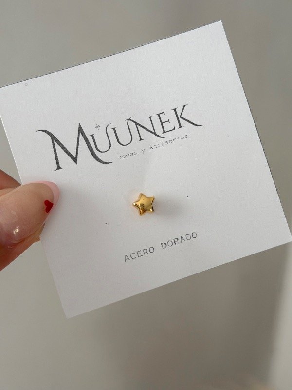 Producto - Aro dorado estrella (unidad)