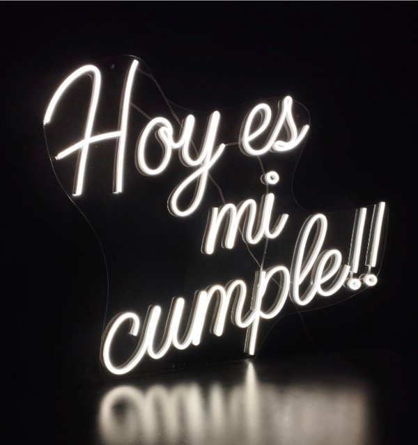 Producto - Alquiler cartel neón HOY ES MI CUMPLE