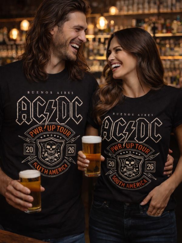 Producto - Remera Acdc Buenos Aires Gira Power Up Tour Sudamerica