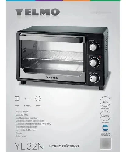 Producto - HORNO ELÉCTRICO YELMO 32L 1500W/ YL -32N