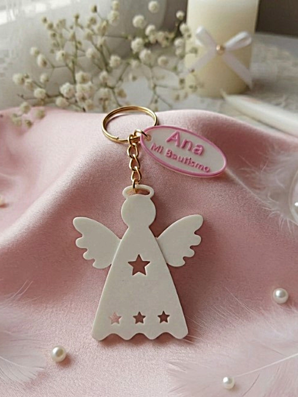 Producto - LLaveros Ángel Bautismo x 10 unidades