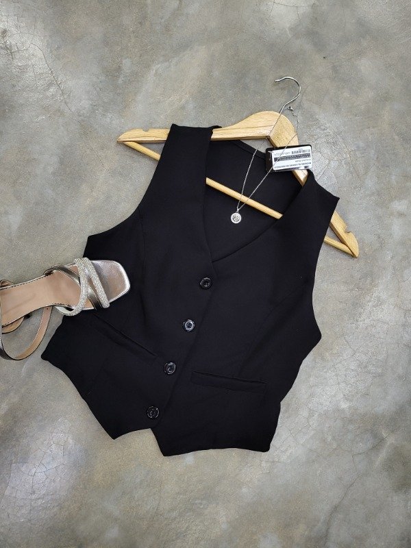 Producto - Chaleco sastrero negro