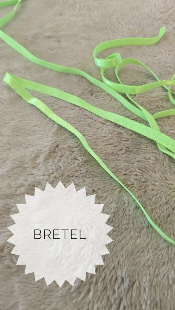 Producto - Bretel 10 mm VERDE FLUO 1m