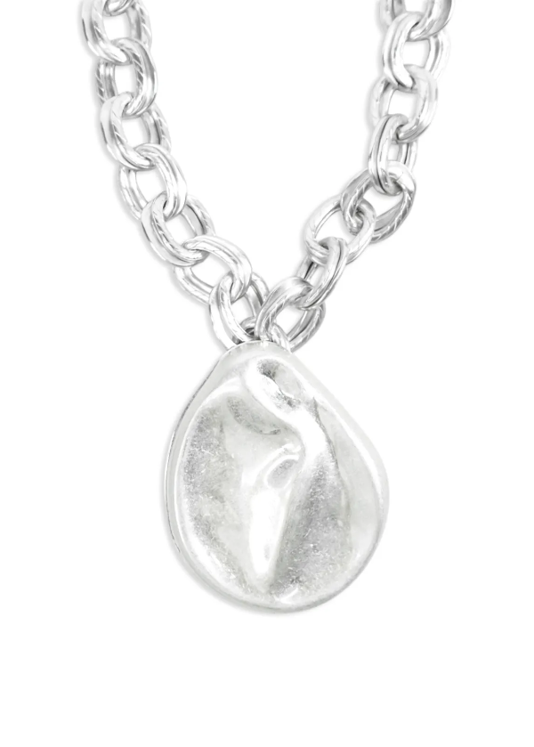 Producto - Collar Cadena Gota grande Plateado - 1