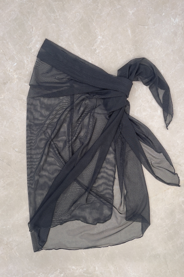 Producto - Pareo en Microtul Negro