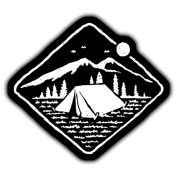 Producto - Sticker Imantado Camping Aventura 40 9x8cm