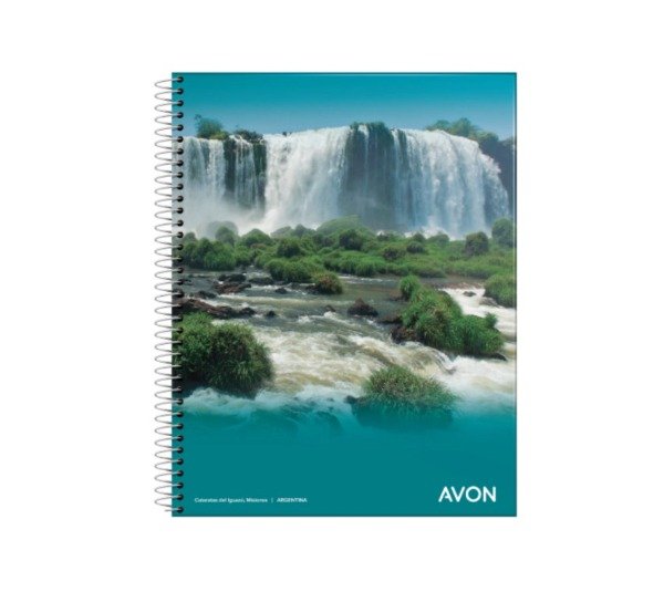 Producto - CUADERNO CON ESPIRAL X46 HOJAS AVON 16X21CM TAPA FLEXIBLE