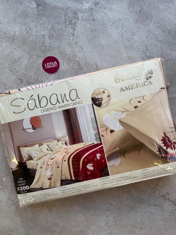 Producto - Sábanas Queen Diseño Bordo
