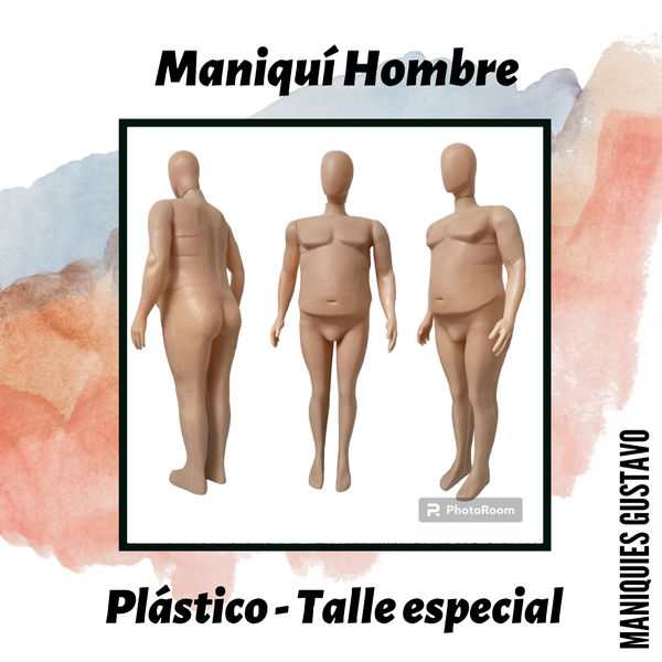 Producto - Maniquí hombre plástico talle especial