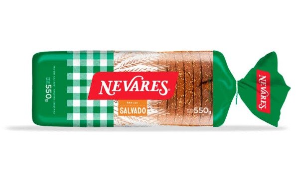 Producto - Nevares Pan Salvado x 550 gr