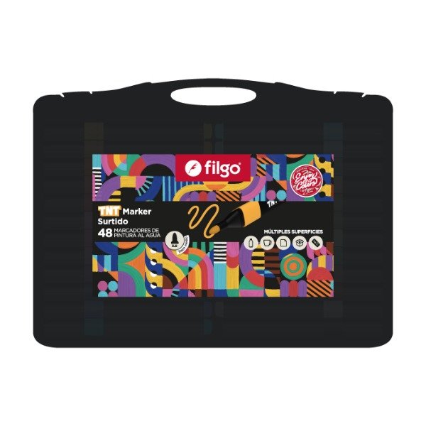 Producto - Marcador pintura al agua x48 TNT MARKER FILGO