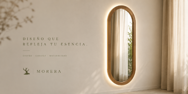 Producto - Espejo circular madera maciza Paraíso (sin espejo)