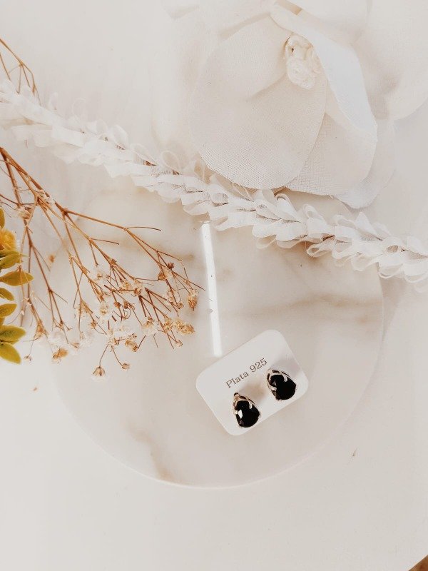 Producto - Aros gota ónix - 1