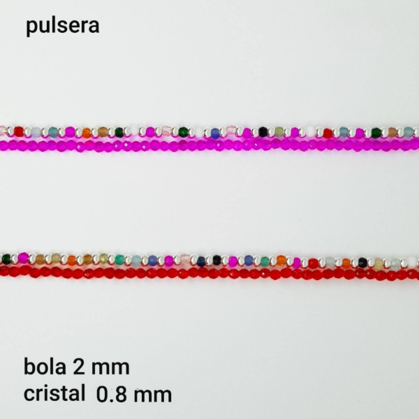 Producto - PULS #FP - Pulsera cristal de roca 0,8mm doble con mix (DOLAR)