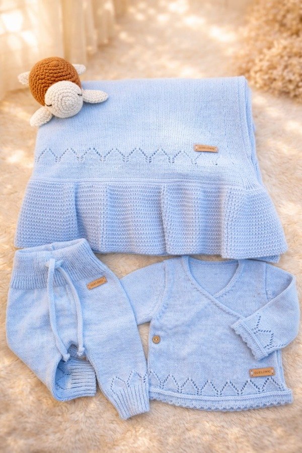 Producto - AJUAR CON BATITA CELESTE PASTEL