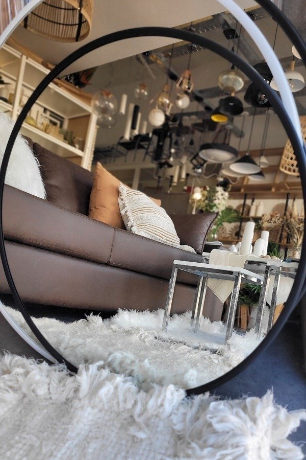 Producto - Espejo 60cm marco pvc negro