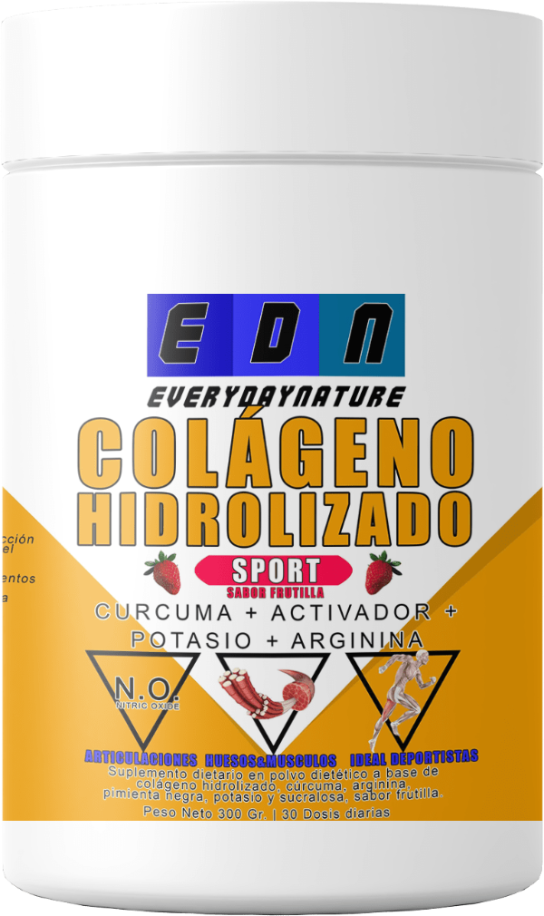Producto - Colageno Sport Edn Peptidos puros + Curcuma + Activador + Potasio + Arginina