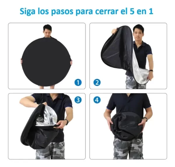 Producto - Pantalla Reflectora 80cm 5 En 1 Iluminación Fotografía Puluz - 3