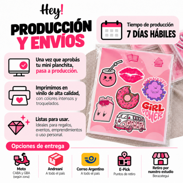 Producto - Mini Planchita de Stickers Personalizada 10x8cm - 3