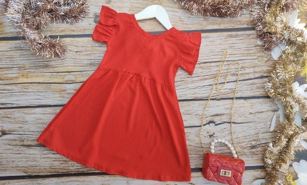 Producto - Vestido Moño Rojo Talles de Beba