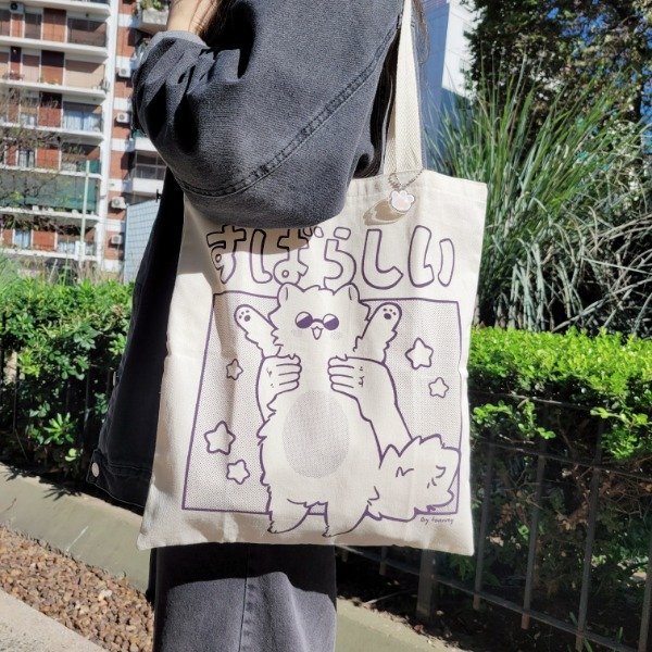 Producto - Totebag gojo gatito