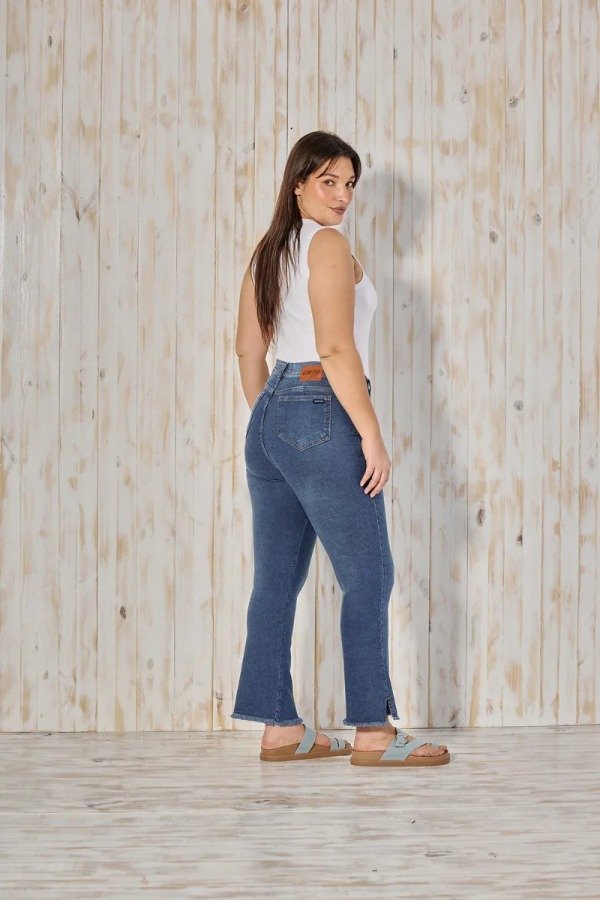 Producto - Jean Semioxford CENITHO crop STONE 796 - elastizado (talles 46 al 60) - 4