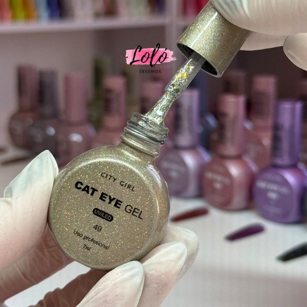Producto - Esmalte semi 7ml City Girl Cat Eye - 49