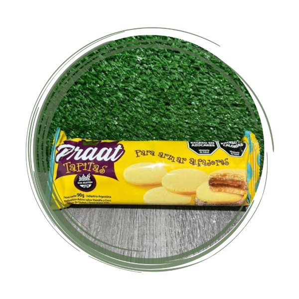 Producto - Tapitas de Alfajor x Praat x 90gr