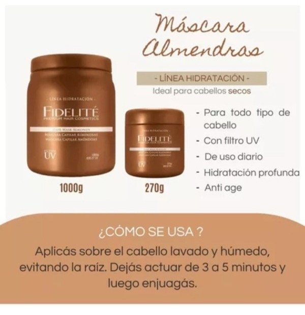 Producto - MÁSCARA CAPILAR DE ALMENDRA FIDELITE 270g