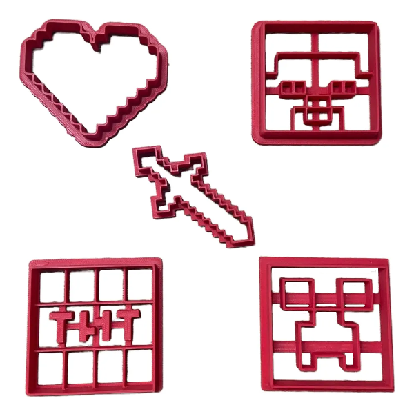 Producto - Set de Cortantes Para Masas Temática Minecraft