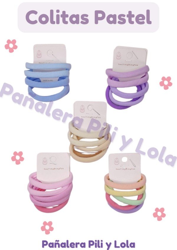 Producto - Set Colitas Pastel (Consultar color disponible)