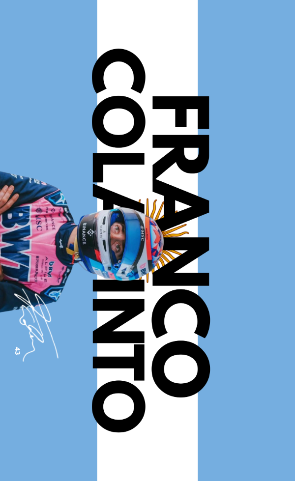 Producto - Bandera Franco Colapinto 2