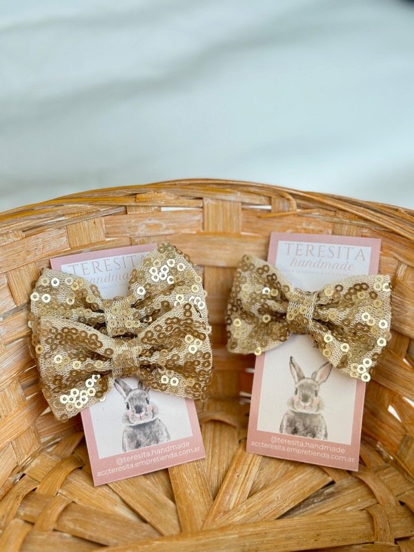 Producto - Moñito con lentejuelas