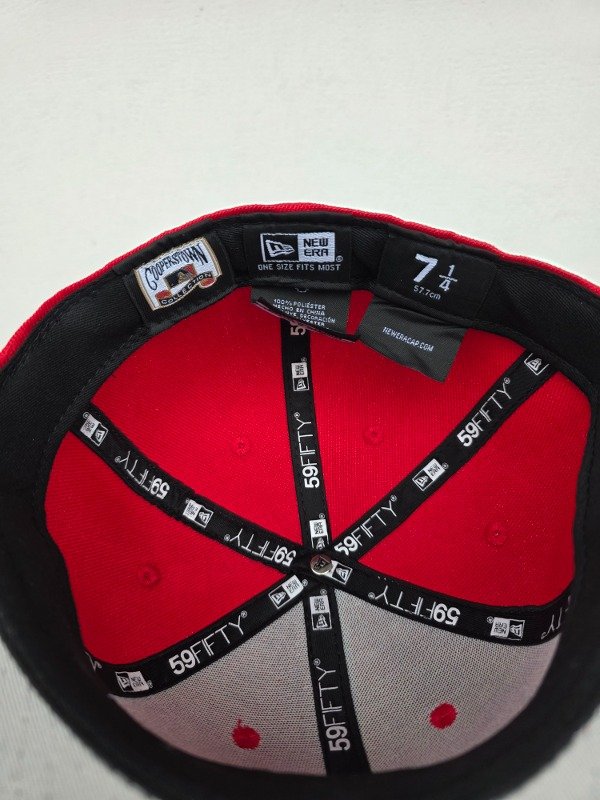 New york yankees red genuine new era 59fifty talla 7 1/4 — imagen 6