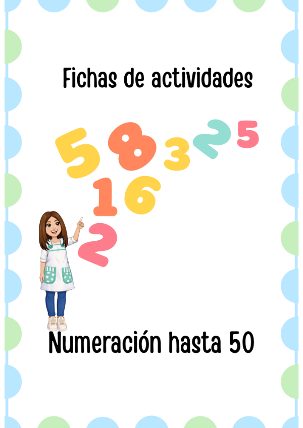 Producto - Fichas de actividades "Numeración hasta 50" - 0